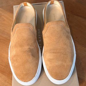 Jenni Kayne Suede Slider Sneaker, Honey, Size 38